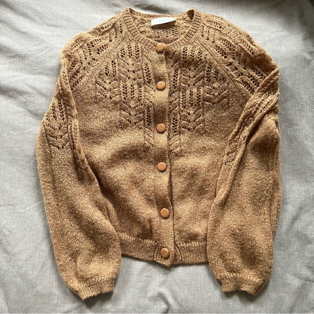 Sezane Tonio cardigan camel small - Picture 3 of 4